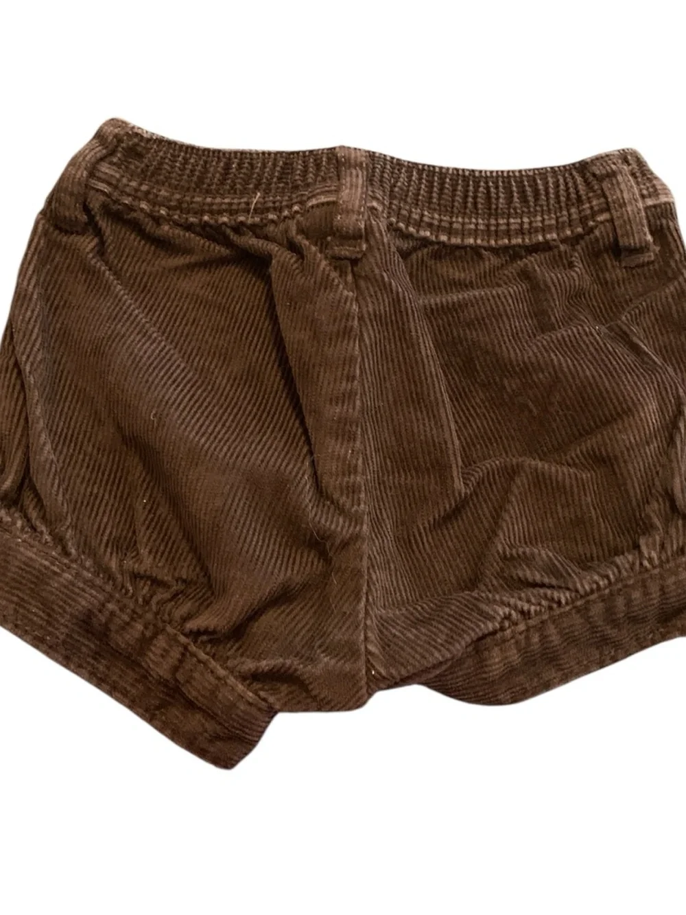 Baby Gap 0-3 Months Brown Corduroy Shorts Button Detail